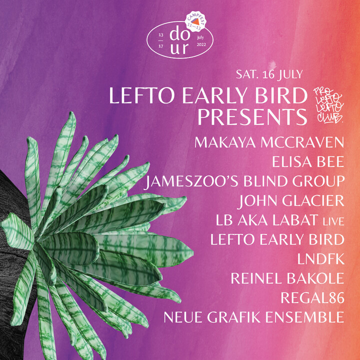 Résident du festival depuis 2006, @LeFtO dévoile la programmation de sa 15ème carte blanche à @dourfestival! 🔥
Avec @MakayaMcCraven, @xelisabeex, @Jameszooo's blind group, John Glacier, LB aka LABAT live, @LeFtO, @LNDFKunicorn, @neuegrafikk Ensemble, @itsBkl et @Regalochoseis !