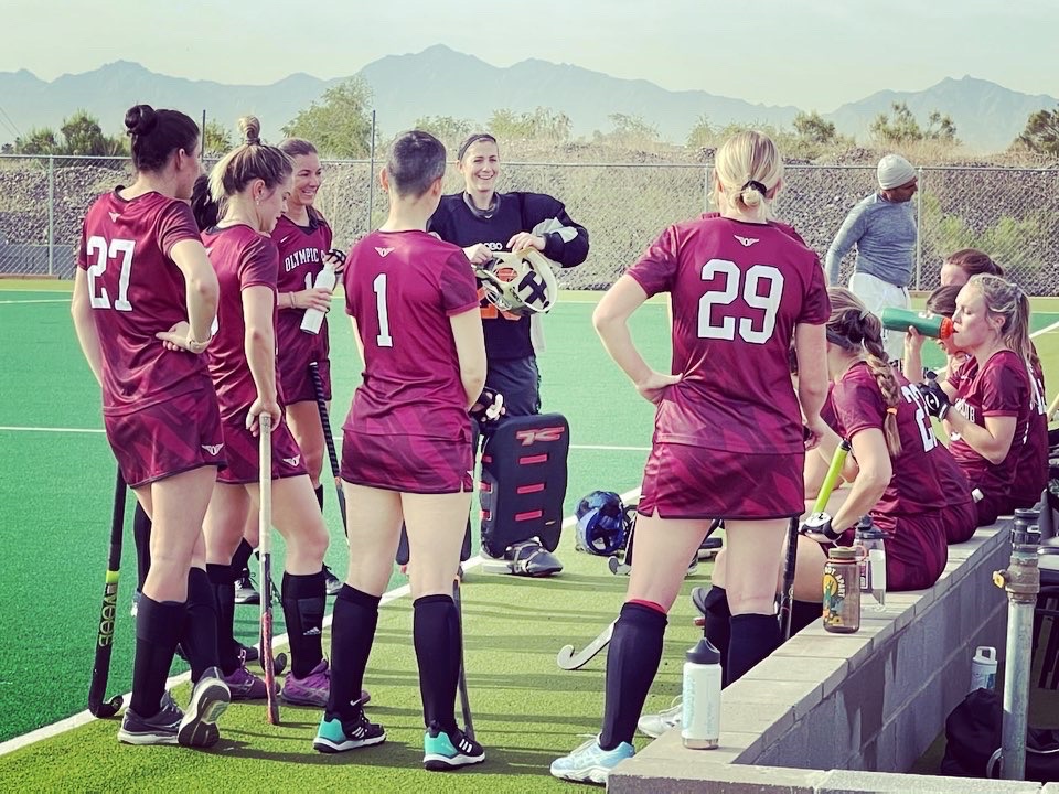 SavDeVarney's tweet photo. 🌵CHAMPS! But I’m always winning just stepping on the field with these beauties 🏆 @theolympicclub #FieldHockey 📸 the most amazing, loving, supportive wife in the world @kate_beebe https://t.co/VpQClMpBBW