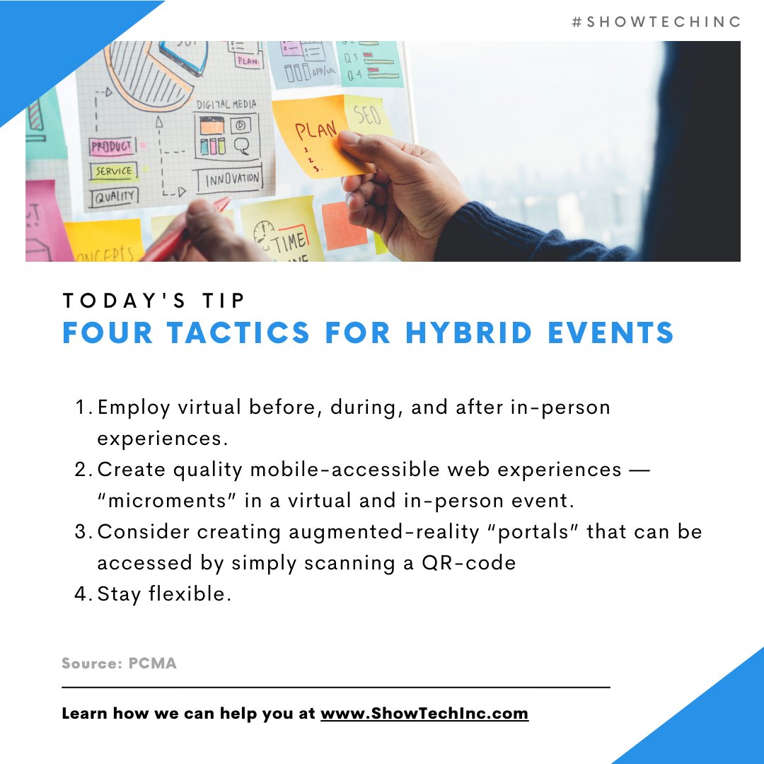STIAudioVisual's tweet photo. Rethink your event strategy and consider hybrid events as “an infinite loop,” not just a mix of in-person and virtual. Learn four tactics for your next hybrid event, based on The Derse whitepaper’s “The Big Rethink”: https://t.co/plCiGAy5nk  #ShowTechInc https://t.co/CyiLBWs5fs