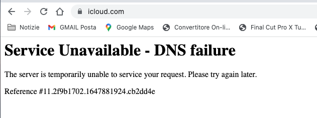 icloud non funziona, anche a voi??