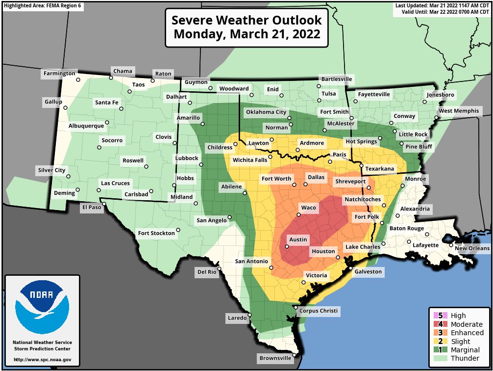 National Weather Service on Twitter "This afternoon/evening's severe