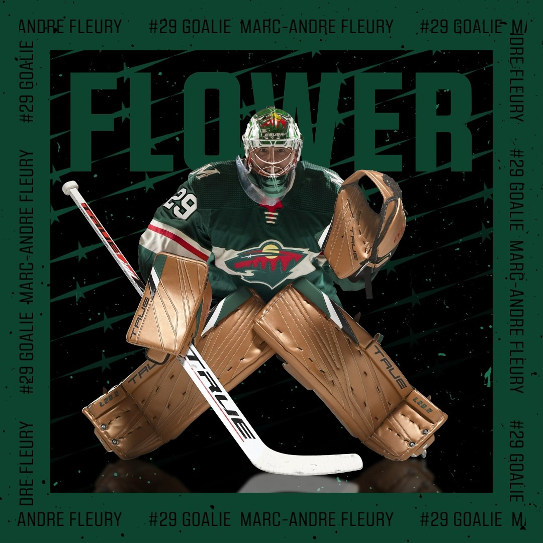 Marc Andre Fleury, the Minnesota Wild Flower