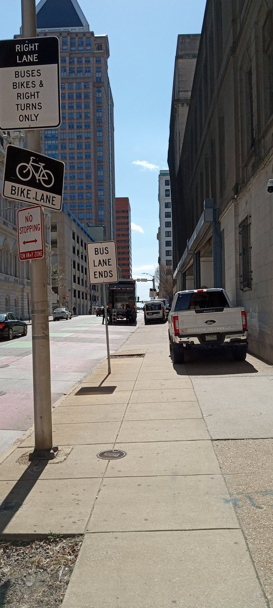 This guy is is parked on the sidewalk. <a href="/NotASpotBmore/">NotASpotBmore</a>