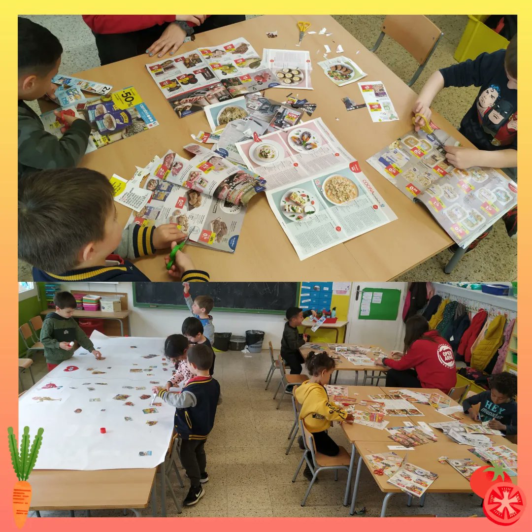 escolasantjoan's tweet image. A P4 seguim treballant els hàbits saludables i com cuidar el nostre cos. Avui hem fet un mural sobre bona alimentació. 
#escolasantjoanberga #educacioinfantil #p4 #projecteplats #programasi