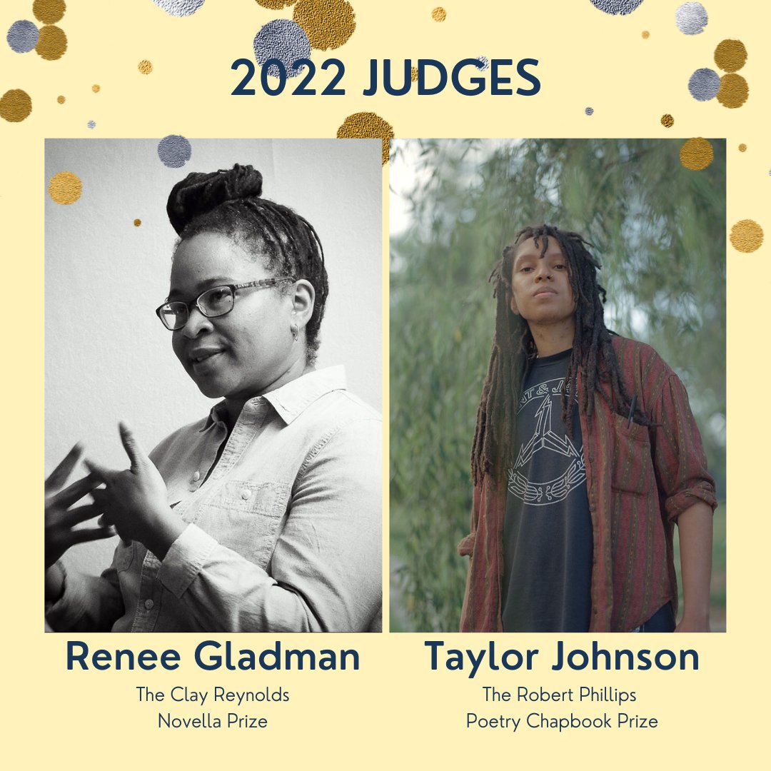 TxReviewPress's tweet photo. There are 10 days left to submit to the #ClayReynolds #NovellaPrize and #RobertPhillips #PoetryChapbookPrize! Judged by Renee Gladman and Taylor Johnson. Prize includes a $500 advance and book contract! #lit #texasreviewpress #writingcommunity #writingcontest #novella #chapbook https://t.co/WmxTO4vjf3