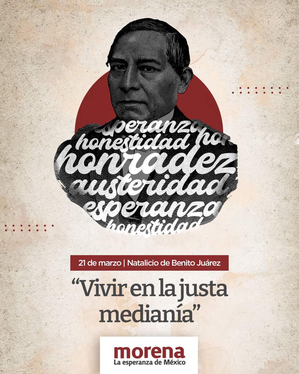 Siguiendo el ejemplo del Benemérito de las Américas, el gobierno debe ser austero, vivir para servir y garantizar a todos los mexicanos acceso a sus derechos y una vida digna. 

#NatalicioDeBenitoJuárez
