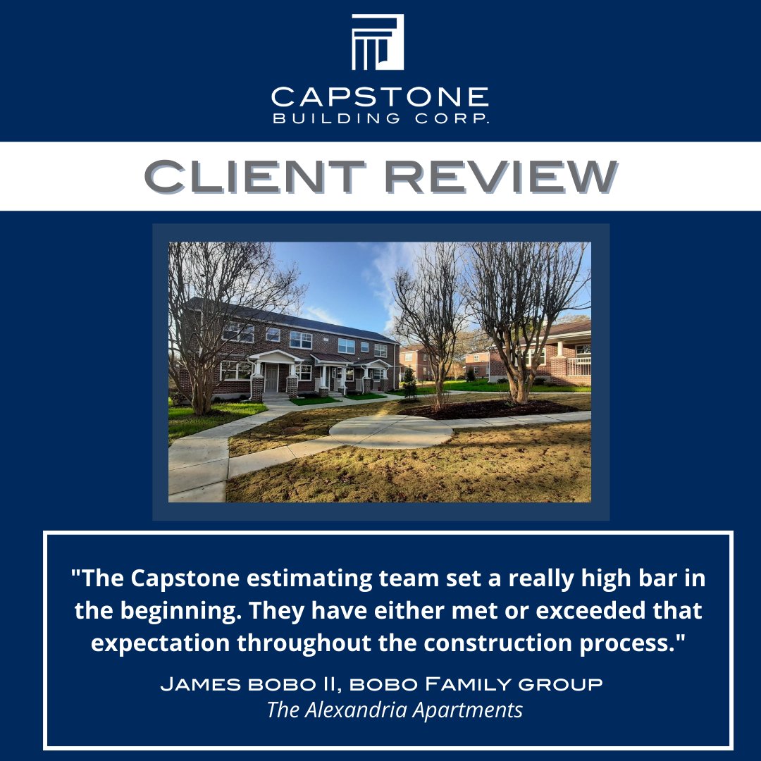 capstonebuild's tweet photo. James with the Bobo Family Group is a valued customer, and we thank him for his kind words.

This client review proves that at Capstone, we pursue excellence and strive to go above and beyond with every project. https://t.co/Iuv13qRffu