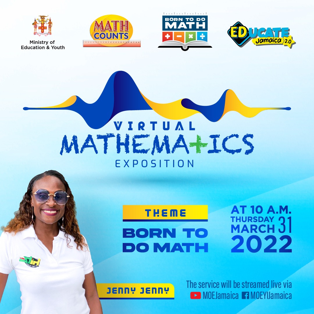 MOEYJamaica's tweet photo. National Mathematics Week is a key part of the strategy to improve the culture surrounding mathematics in Jamaica, which is critical to improving the teaching and learning of the subject.
#MOEY #EducateJamaica #MathWeek2022 #BorntoDoMath https://t.co/0wUqTWAmeJ