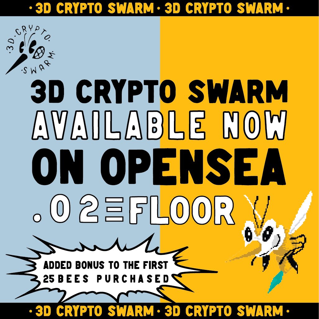 3D Crypto Swarm tweet media