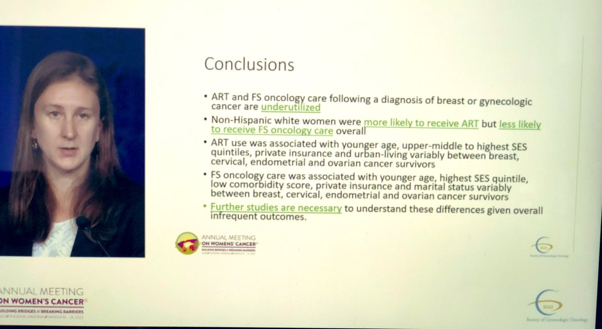 PayamKashiMD's tweet photo. Uncommon but fertile! #fertilitysparing in patient with #GynOnc Several factors were found commonly in various types of #cancer &amp; ART such as socioeconomic status, race &amp; age #GynOnc #SGOMtg #SGO2022  @SGO_org @gynoncjnls @IGCSociety @IGCSociety @OncoAlert https://t.co/9VJdQ9j7hi