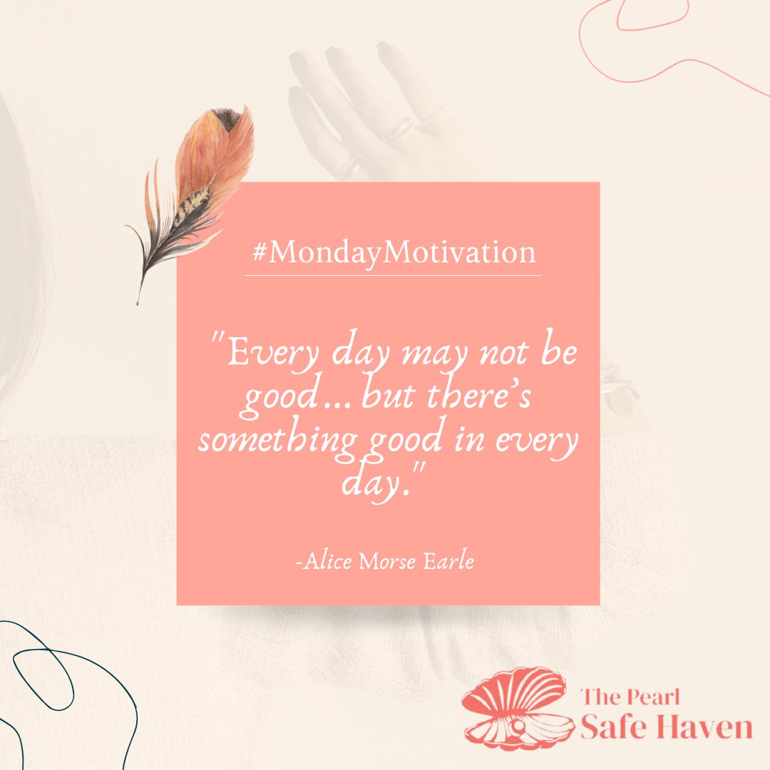 PearlSafeHaven's tweet photo. Happy Monday! #mondaymotivation #pearlsafehaven https://t.co/ldOS7lWs69