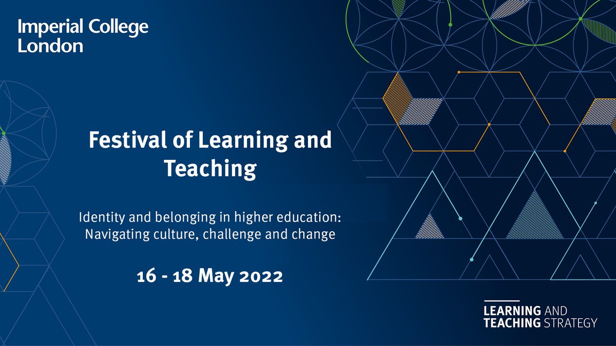 SAVE THE DATE!📢

Festival of Learning and Teaching, formerly known as Education week is back!

This year we will be discussing 'Identity and Belonging in Higher Education: Navigating Culture, Challenge and Change'

Registration will open in the first week of April. 

#event