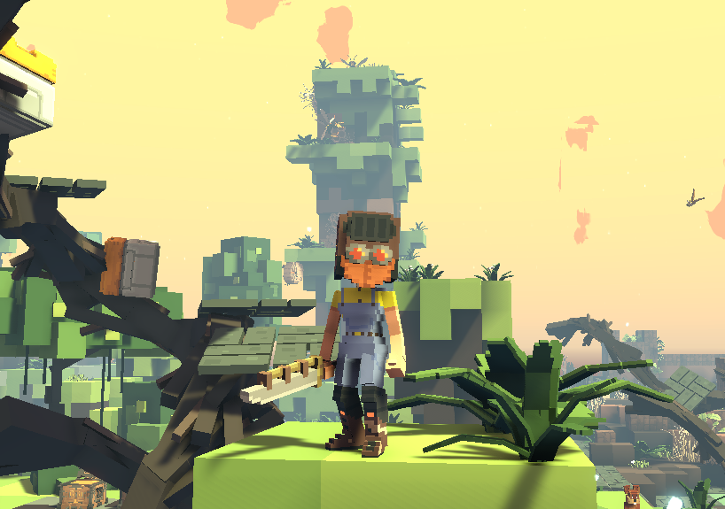 Edmunded4's tweet photo. @TheSandboxGame I am fully equipped in Green Inferno. 
#SandboxAlphaS2Contest 
👇 #SandboxAlphaS2 https://t.co/ZzZ5sAR7xu