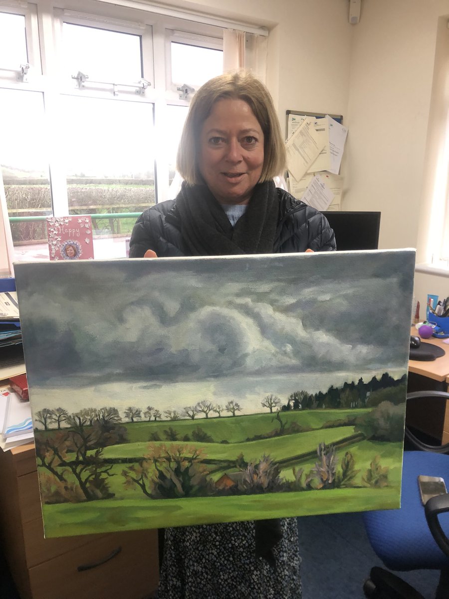 greenleafirst's tweet photo. Happy retirement Mrs Hodgson. Enjoy your gift from everyone at Green Lea.  We will miss you xx https://t.co/6CVaJkksVm