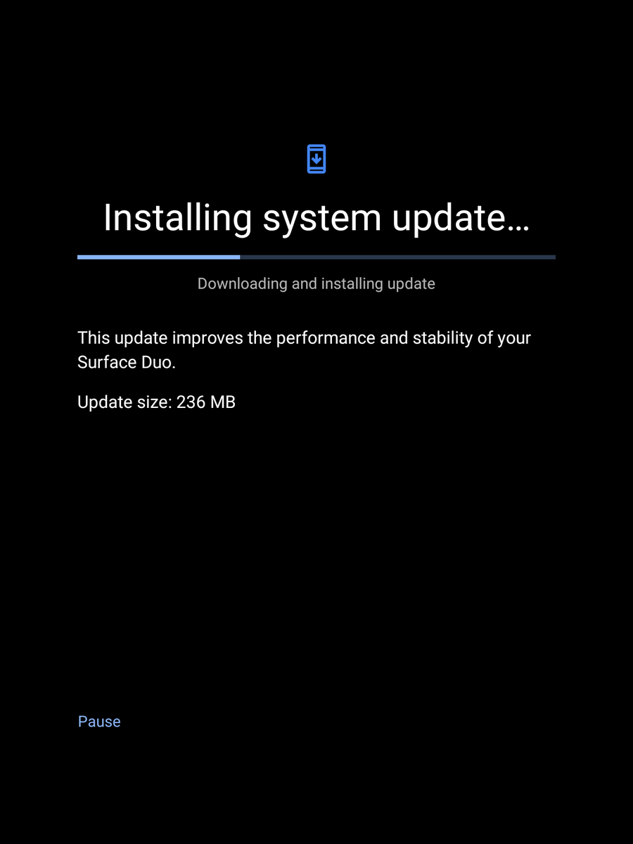 jvsdev's tweet image. #SurfaceDuo 1 update is out