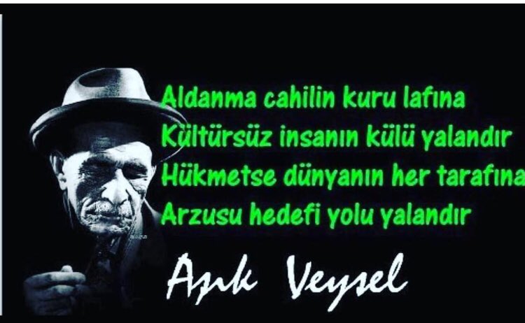 AŞIK VEYSEL ŞATIROĞLU’ NU SAYGI VE RAHMETLE ANIYORUM. RUHU ŞAD OLSUN.