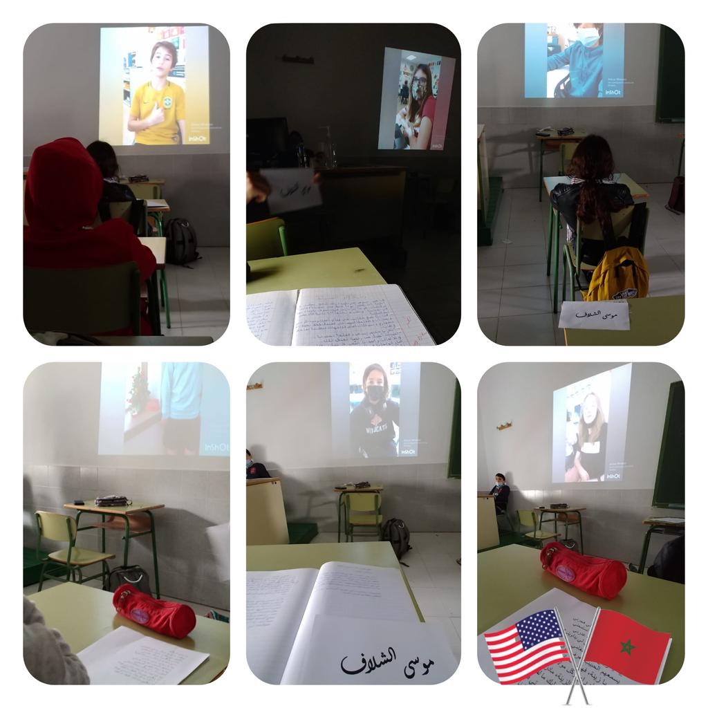 Activities that students from El Insitututo Español del Pilar Tetuan in Morocco &amp; 7/8 S's have been doing.
Estas son algunas de las actividades que los alumnos del Instituto Español del Pilar Tetuan en Marruecos y los alumnos de 7mo y 8vo de Conexiones han estado haciendo juntos.