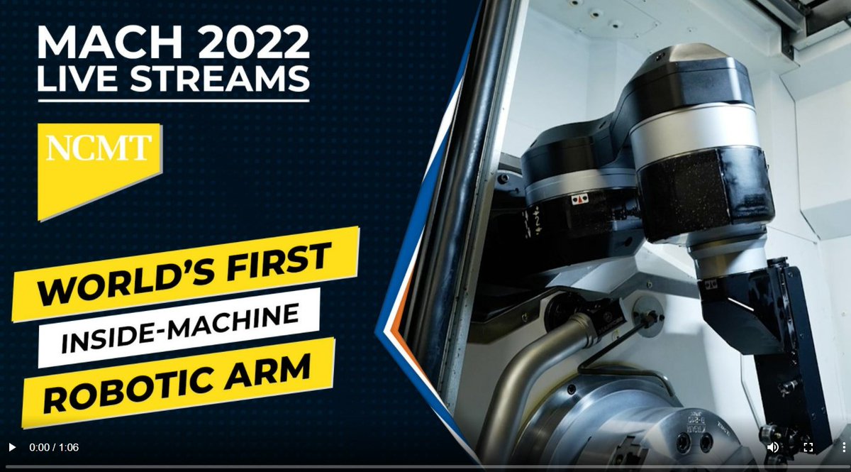 NCMT_Ltd's tweet image. Check out our latest video with @mtdcnc for @MACHexhibition with Richard Turner from @NCMT_Ltd  explaining in more detail about the WORLD FIRST that will be on show 🙌

mtdcnc.com/news/ncmt-ltd/…

#ncmt #okuma #armroid #mach2022 #automation #worldfirst #mtdatmach