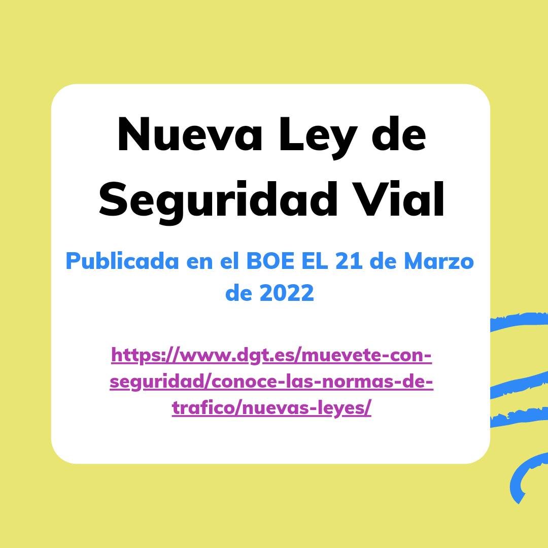 Autoesanjose's tweet photo. Pincha para informarte sobre la nueva #leydeseguridadvial https://t.co/PSOX6A90iT