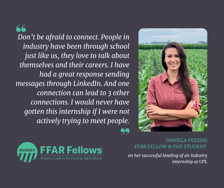 FFAR Fellow and PhD student Daniela Pezzini speaks to her tips on networking.