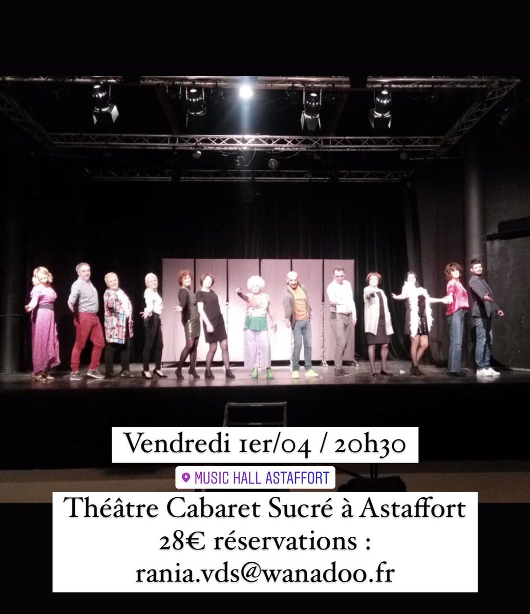DiPapet's tweet photo. Vendredi et samedi complets ! 1er/04 à noter ! #Astaffort #Cabaret #Théâtre 🎭 https://t.co/uLfBJOHZot
