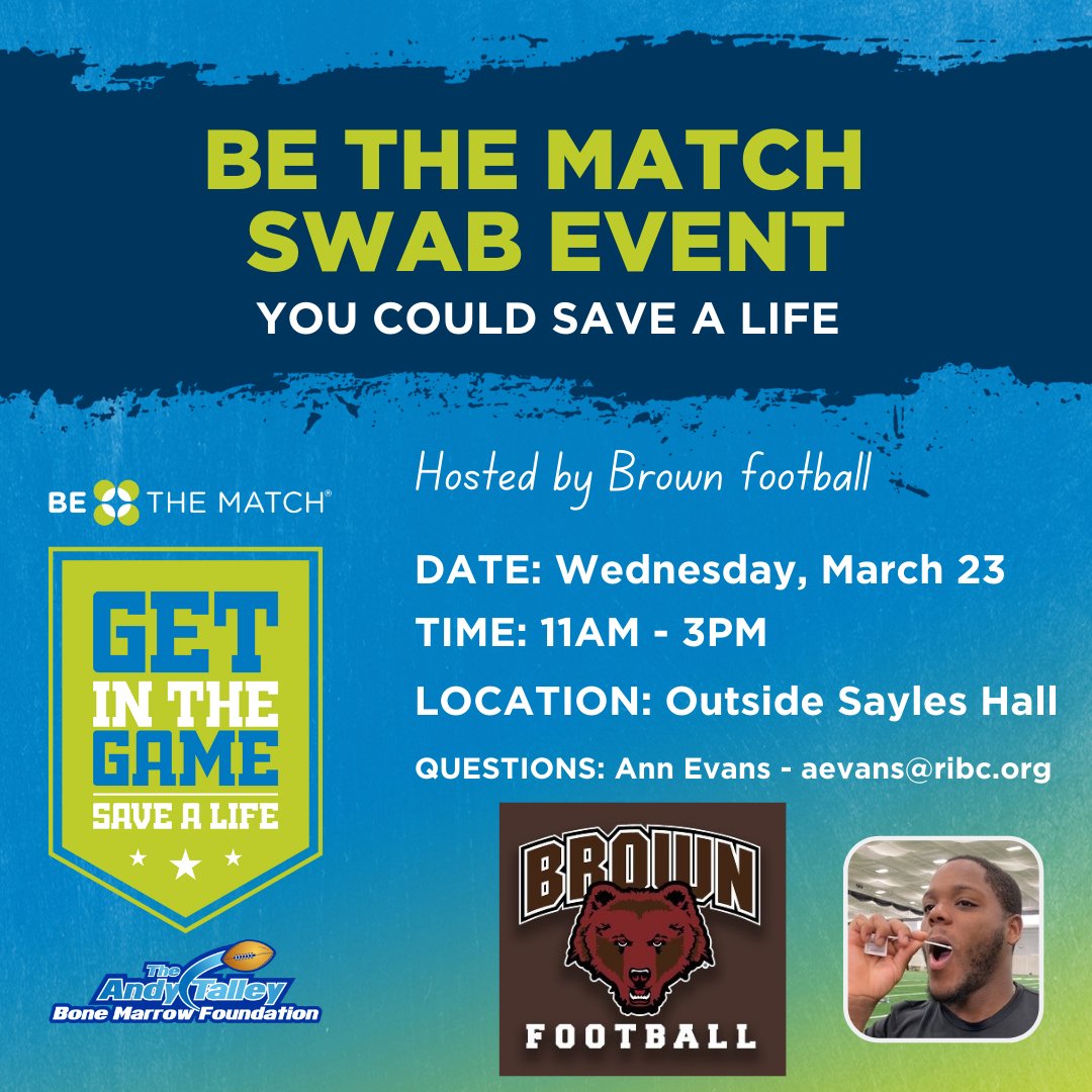 REMINDER! 

Meet us outside Sayles Hall on Wednesday from 11-3 and help save a life!! 

#gobruno