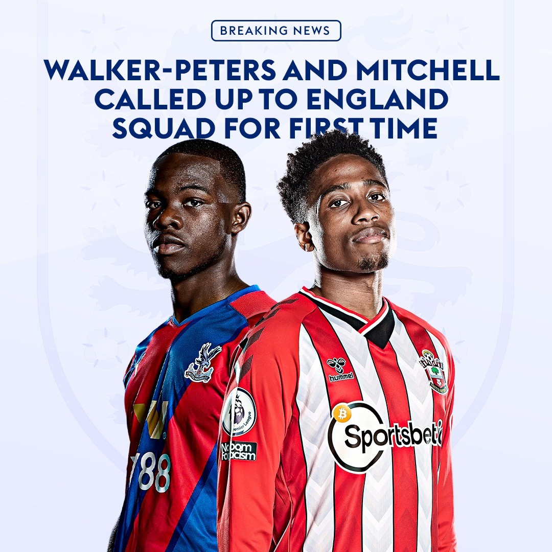 Crystal Palace's Tyrick Mitchell and Southampton's Kyle Walker