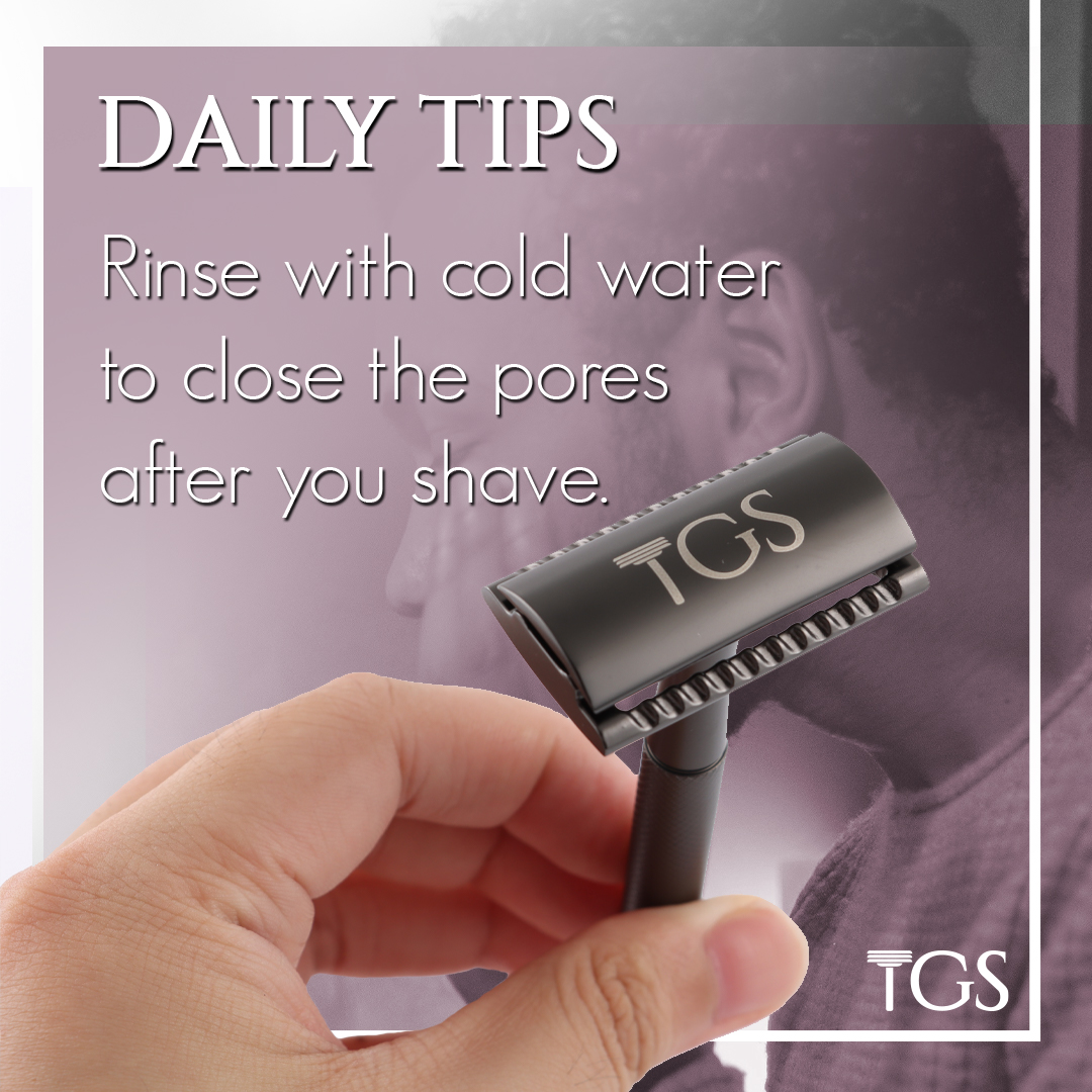 Get a smooth and clean shave with #TGS Safety Razors. 
#shavingtips #TGS #safetyrazor #sotd #shaving #razor #wetshaving #sustainable #ecofriendly #reusereducerecycle #shave