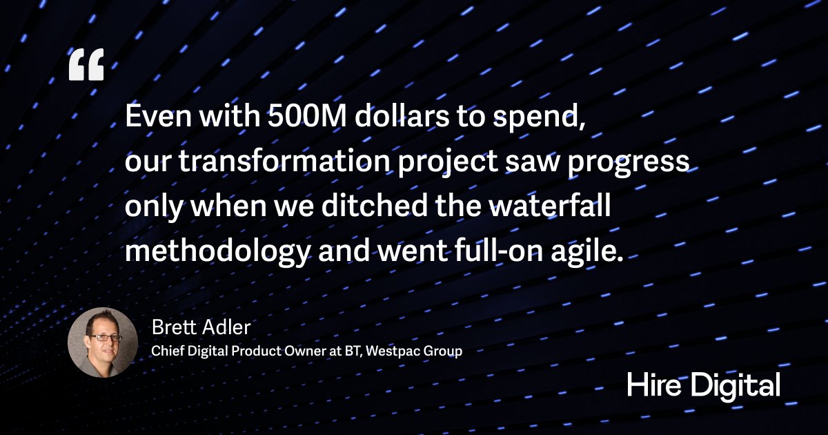 HireDigital1's tweet photo. Brett from BT Financial Group shares his experience in driving digital transformation with agile teams. Learn more about his experience in our 2022 survey report of digital leaders: https://t.co/5GRPYt5qWs

#DigitalLeaders #BT #DigitalTransformation #DigitalLeadersSurvey #DX https://t.co/YdHEBBR69l