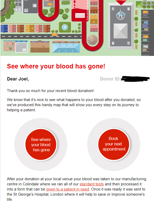 37th blood donation "in the bag" with <a href="/GiveBloodNHS/">NHS Blood Donation 🩸🩹</a> &amp; <a href="/JoelyBearAppeal/">Joely Bear Appeal</a> (mmm biscuits) and only just learnt mine goes to neonatal wards
blood.co.uk/news-and-campa…