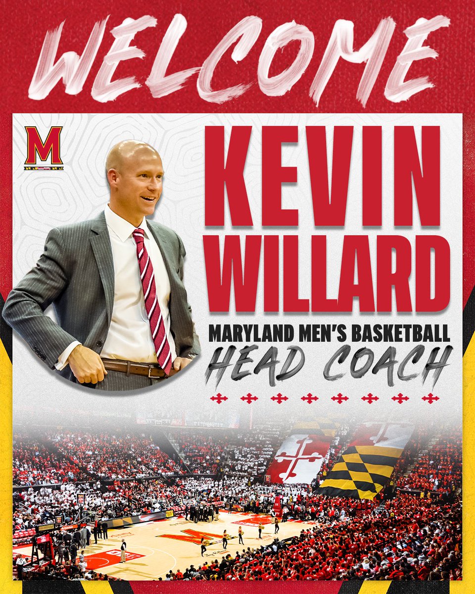AD_DamonEvans's tweet photo. Terp Nation, please join me in welcoming our new @TerrapinHoops Head Coach Kevin Willard! 

M-A-R-Y-L-A-N-D

MARYLAND WILLard WIN!

#OneMaryland https://t.co/7DkIV0em5b