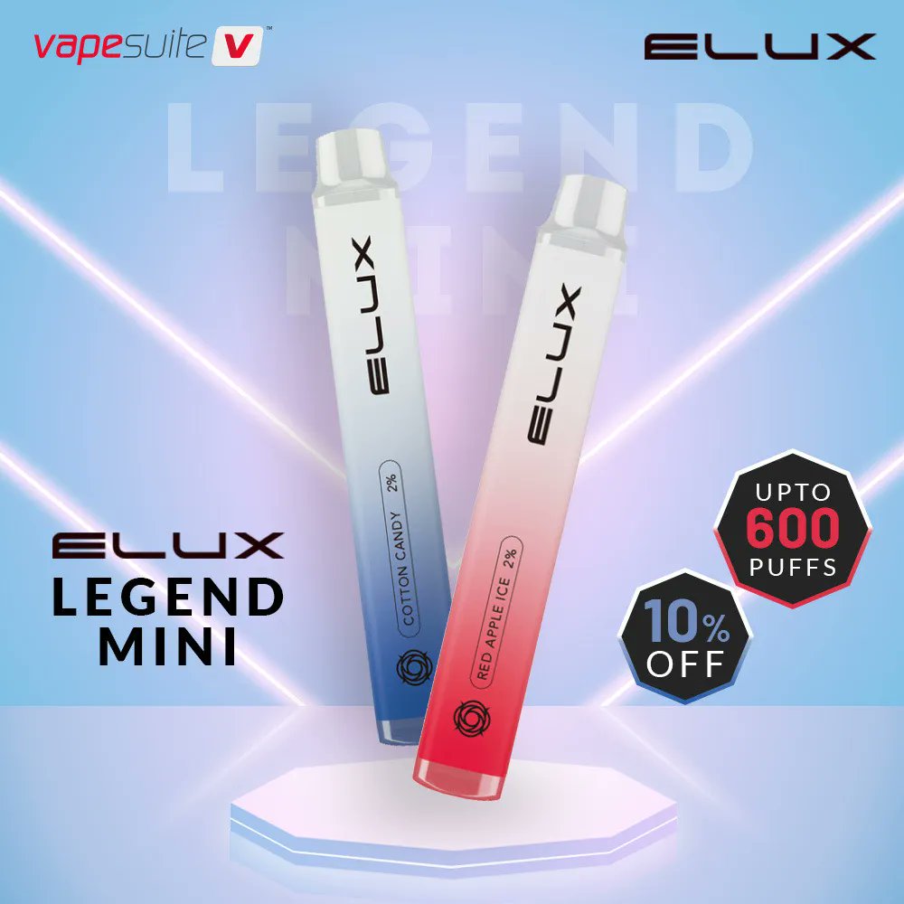vapesuiteuk's tweet photo. Grab this stylish Elux Legend Mini Disposable Pod  at 10% discount, so hurry up and fill your carts 🥳🤗⠀

https://t.co/jOpLks2j3q

#vapelife #vapesuite #elux https://t.co/3iVtiJBKWl