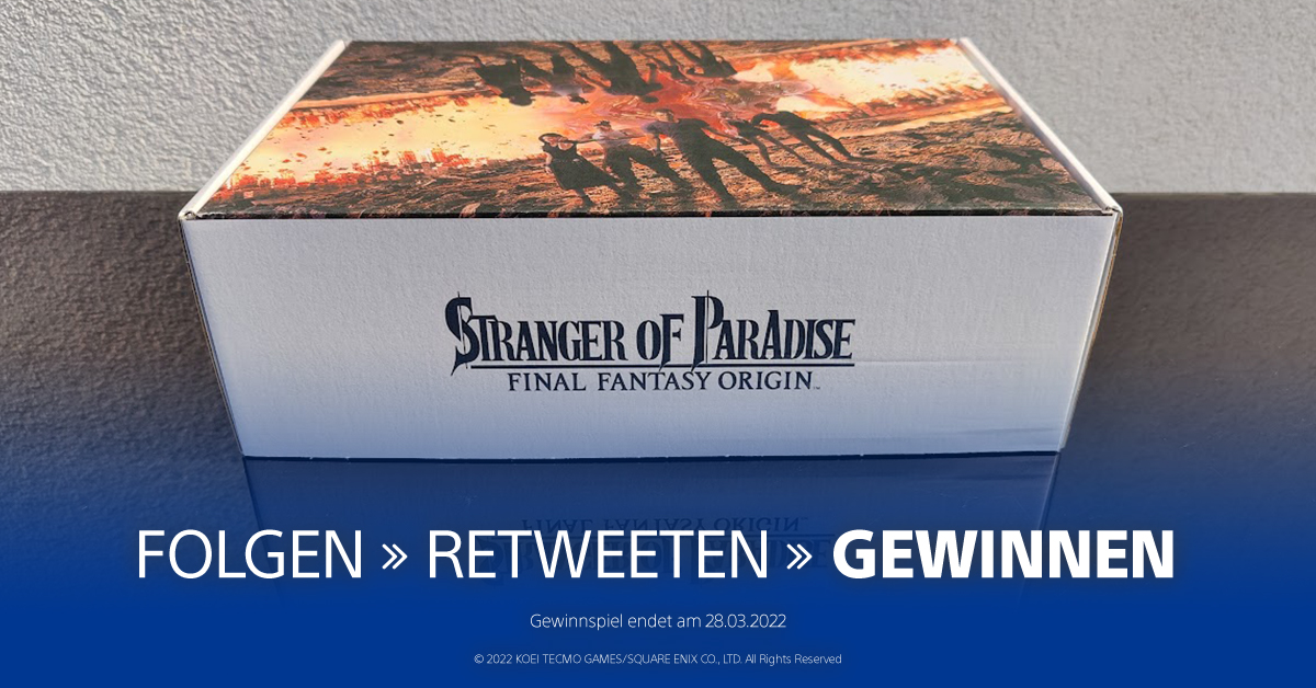 Souls trifft Final Fantasy: Gewinnt ein tolles Merch-Paket und Codes für #StrangerofParadise 
Retweeten und Gewinnen #FinalFantasy

TNBs 👉 play.st/3IvKW6q