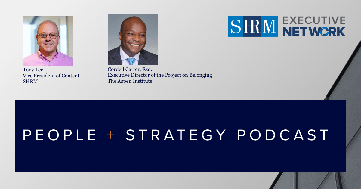 #SHRMEN brings you the best content surrounding #HR data. Our People + Strategy #podcast is one outlet that delivers. #CHROs and #HRexecutives have the opportunity to listen to some of the most prominent voices in the industry, such as @CordellCarterii. shrm.co/gof5cs