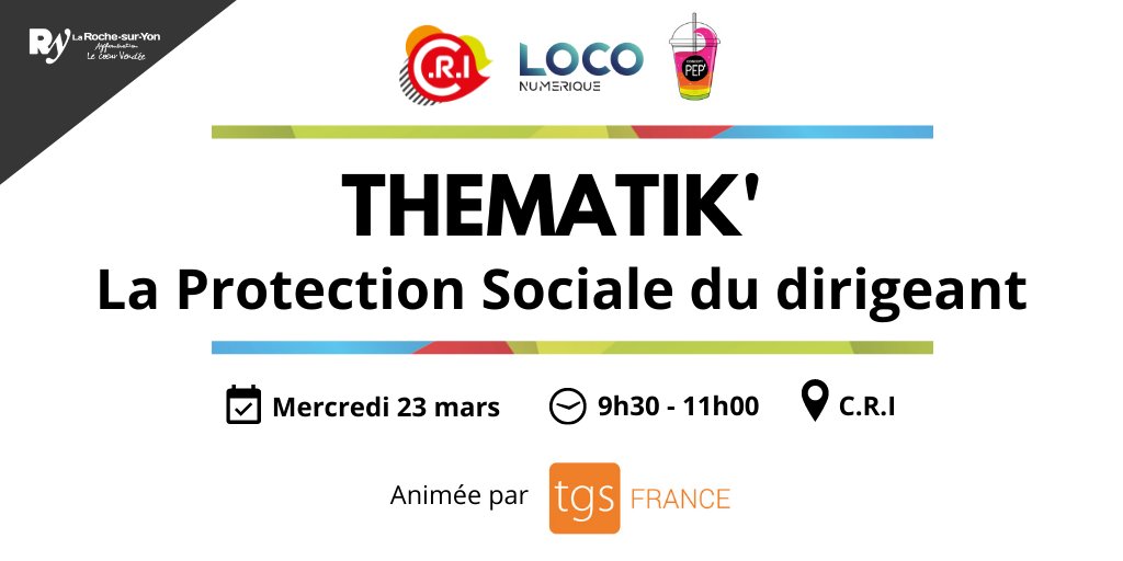 CRI_lrsy's tweet photo. 💡 [THEMATIK'] Derniers jours pour vous inscrire à l'atelier "La Protection sociale du dirigeant" animé par @TGS_Avocats @TGS_France le 23 mars au @CRI_lrsy ! 👉https://t.co/4PoyZrLxXT

#CRI #entreprise #prevoyance #CouvertureSociale #DroitSocial #retraite #complementaire #sante https://t.co/eOlKE0TOfo