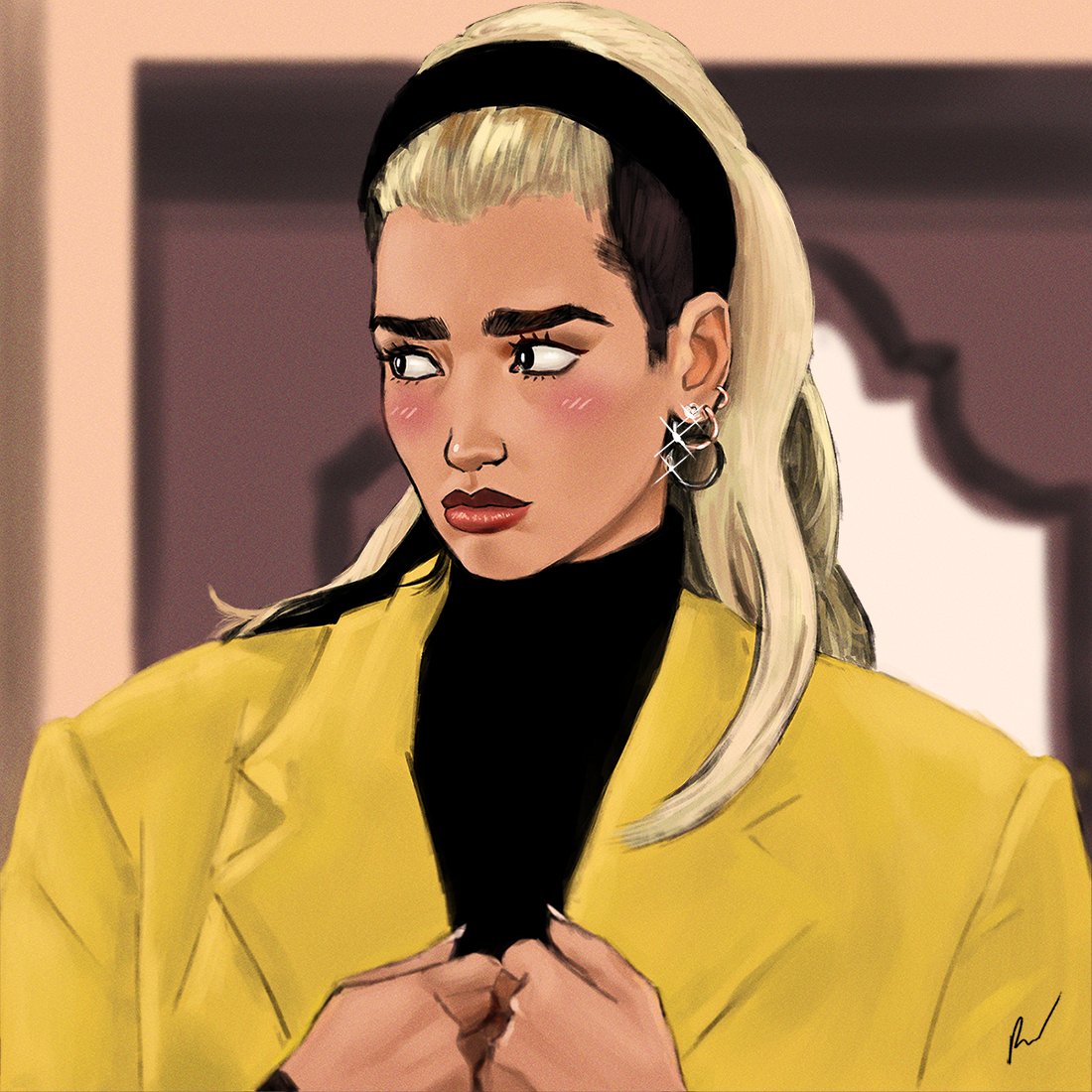RFerrerArt's tweet photo. It's been a while! Been busy lately 😅 but working on some animations at the moment. I really dig this style a lot so I might do more of this probably! ✌️
.
.
.
#drawing #digitalartwork #digitalart #digitalpainting #digitalart #art  #photoshop #dualipa #dualipaqueen #dualipaart https://t.co/Jyxg6MOZlZ
