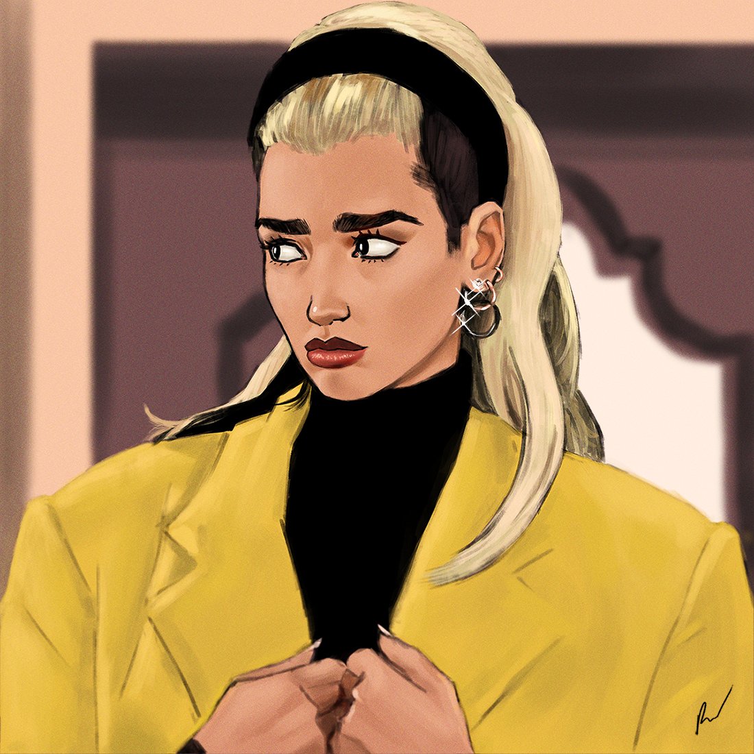 RFerrerArt's tweet photo. It's been a while! Been busy lately 😅 but working on some animations at the moment. I really dig this style a lot so I might do more of this probably! ✌️
.
.
.
#drawing #digitalartwork #digitalart #digitalpainting #digitalart #art  #photoshop #dualipa #dualipaqueen #dualipaart https://t.co/Jyxg6MOZlZ