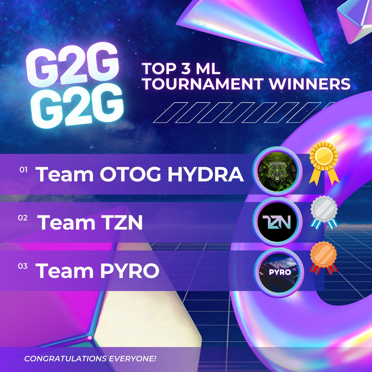 Game2Give2021's tweet photo. At the end of the day, there will only be one winner ☝️ 🏆 but everyone gets to enjoy the experience of it all! ✨🔥

We have finally concluded our Mobile Legends Tournament of Game2Give!! 🎉🎮💯

🙌 CONGRATULATIONS TO OUR WINNERS! https://t.co/YCj6xMOTeO