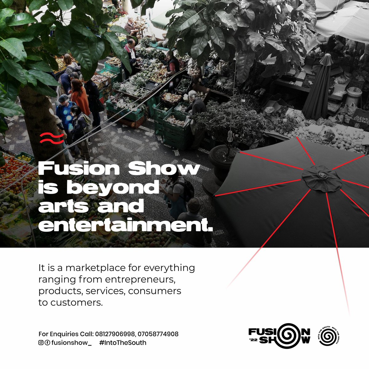 Fusionshow22's tweet photo. Fusion isn't just an event that merges the different forms of arts, it is also a marketplace. Talk about a full option.😁😋

🚨 Get your FS22 Tickets. Link in bio. 🚨

#ExperienceFusion
#FusionShow22
#IntoTheSouth https://t.co/WIrJVM6Bjy