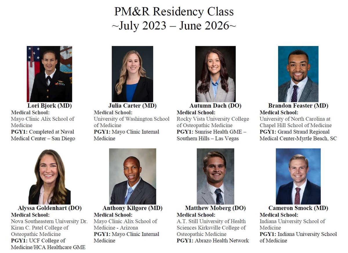 Mayo Clinic PM&R Residency tweet media