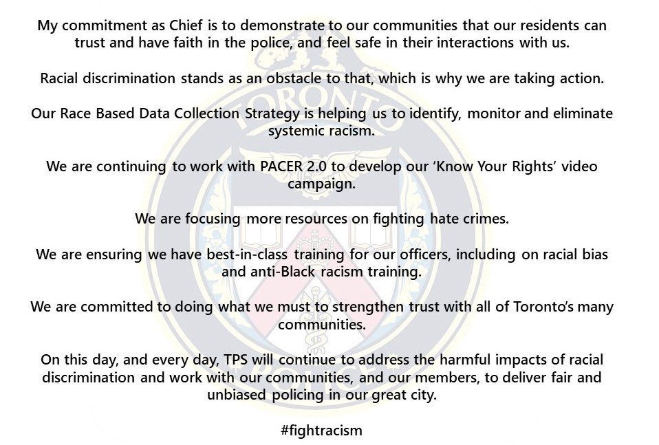 Please read my statement in recognition of the #InternationalDayForTheEliminationOfRacialDiscrimination #FightRacism