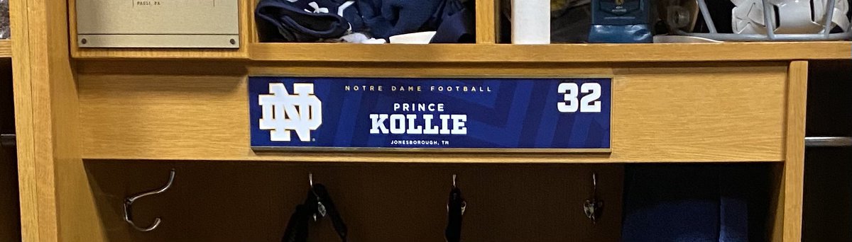 CoachAllen_'s tweet photo. Great weekend in South Bend with @NDFootball 

@p_kollie_21 Can’t wait to watch you tear it up on the field this year! https://t.co/BwpBpZpI26