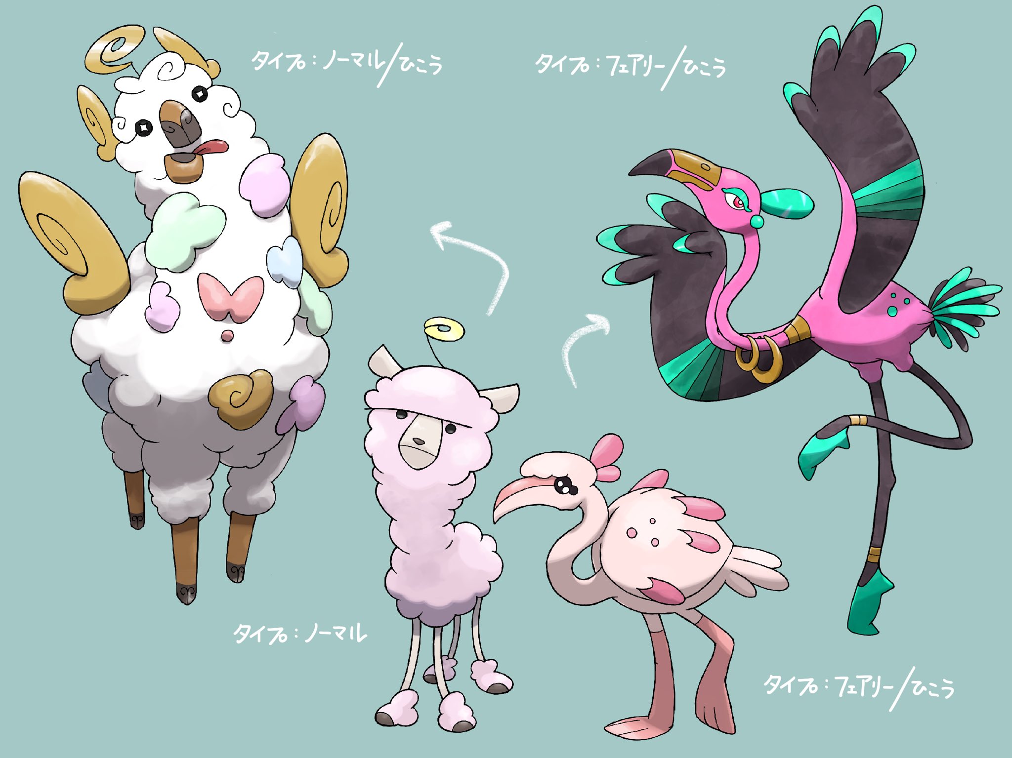 Pdnfn 対になるポケモンです オリポケ Fakemon T Co 4vspjda8ay Twitter