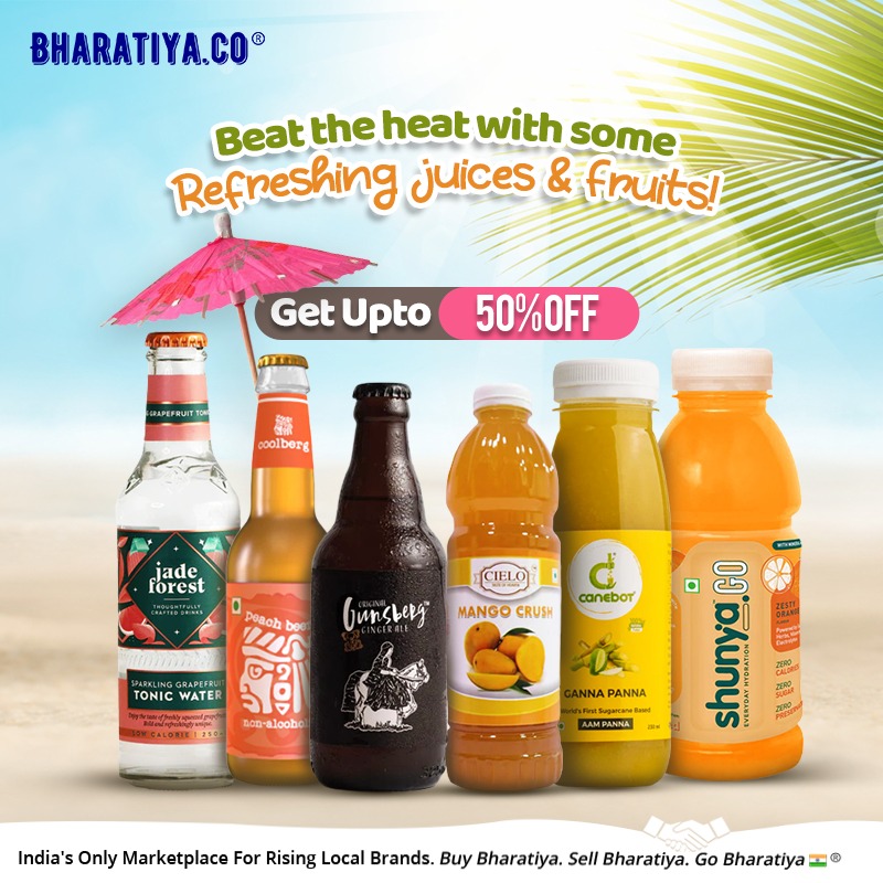 BharatiyaCo's tweet photo. This summer, stay at home & stay hydrated with the freshest fruits🍎 & juices🍹 from our website https://t.co/U4A7tKRy3R at UPTO 50% OFF ✨
Shop now & get them delivered to your doorstep the next day!
Download App: https://t.co/V9LdqW1BDC
#BeatTheHeat #BeatSummer #RisingBrands https://t.co/4jNOu9IgIF