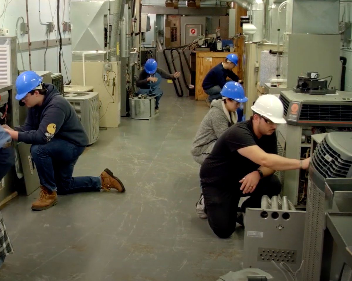 Our graduates are prepared for entry–level employment as RHVAC techs, working in residential and commercial applications, along with RHVAC engineers, architects, and project managers. Graduates earn an AST Degree.

#NoOneTrainsYouLikeTriangleTech