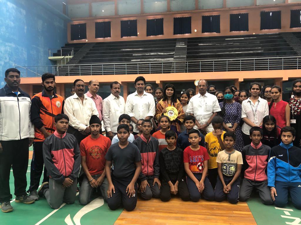 MarriRajasekar's tweet photo. Conveyed best wishes to our Student Ms. @nikhat_zareen for clinching the berth in #ASIANGames &amp; IBA World #boxing Championship 2022 - May you continue achieve new heights in future endeavours.

#successstories https://t.co/BjK3TFikiv