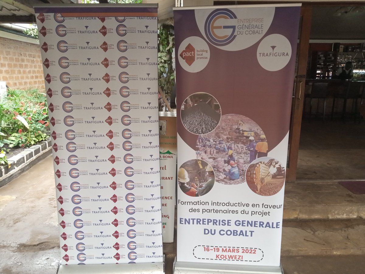 sceplum's tweet photo. 16-19/03, Sceplum Congo a pris part active à la formation organisée par l'ONG Pact pour les acteurs du projet EGC à K'zi.
Ceci a renforcé nos relations avec les coopératives et l'Etat dans la détermination collective d'assainir la chaîne d'approvisionnement du cobalt congolais. https://t.co/EtDCpCH4T5