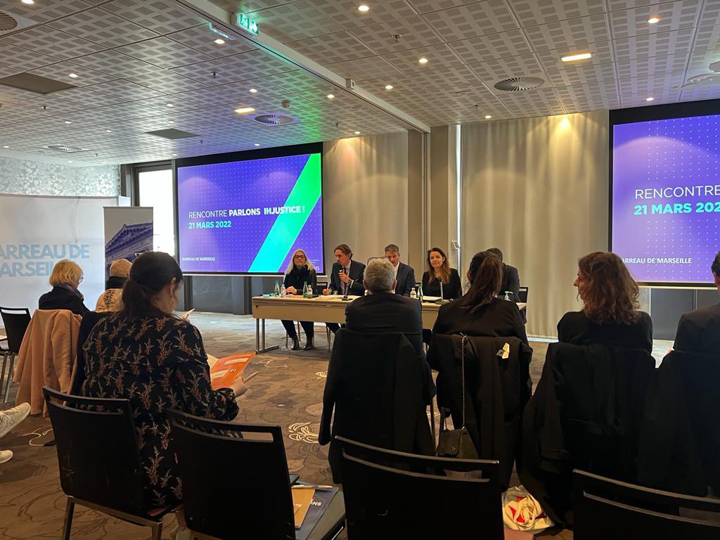 UjaMars's tweet photo. L’UJA Marseille participe, ce matin, à la rencontre In/justice organisée par le @CNBarreaux en partenariat avec l’orde des avocats de @marseilleavocat, en présence dès élus locaux et de tous les acteurs du droit https://t.co/ysmtAKvqJa