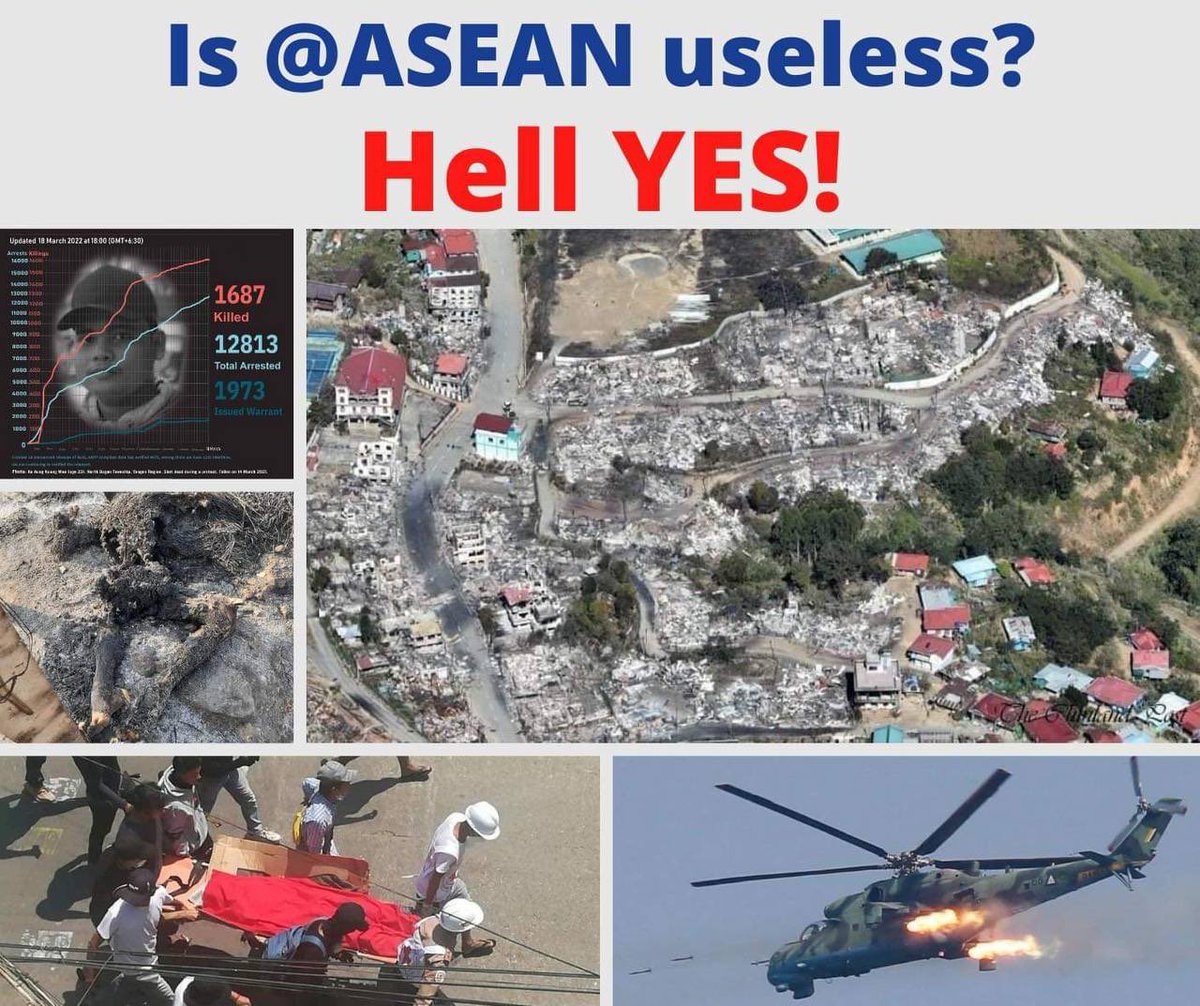Tiam1702's tweet photo. Without the dialogue with all stakeholders, the visit of ASEAN Special Envoy to Myanmar is merely legitimizing the junta &amp; will not resolve the historically-rooted injustice &amp; the political conflicts caused by the coup. #UselessASEAN #ASEAN_StandForDemocracy https://t.co/0Xyplr8gmv