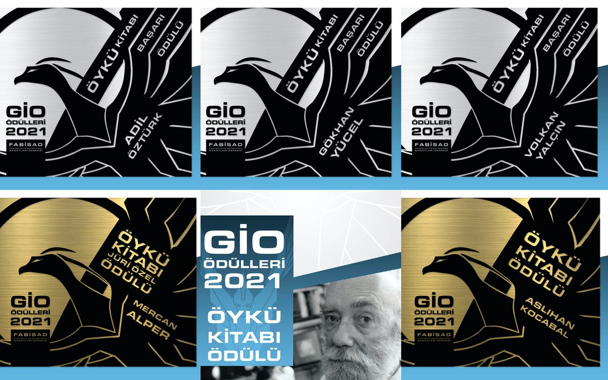 fabisad's tweet photo. 2021 GİO Ödülleri “Öykü Kitabı” dalında birincilik “Karanlığa Masallar” kitabıyla Aslıhan Kocabal’ın oldu. Özel Jüri Ödülü “Çember” adlı eseriyle Mercan Alper’e verildi. Katılımcıları ve finalistleri tebrik eder, türe sundukları destek için teşekkür ederiz. #fabisad #gioödülleri https://t.co/1ywKaQ3QFT